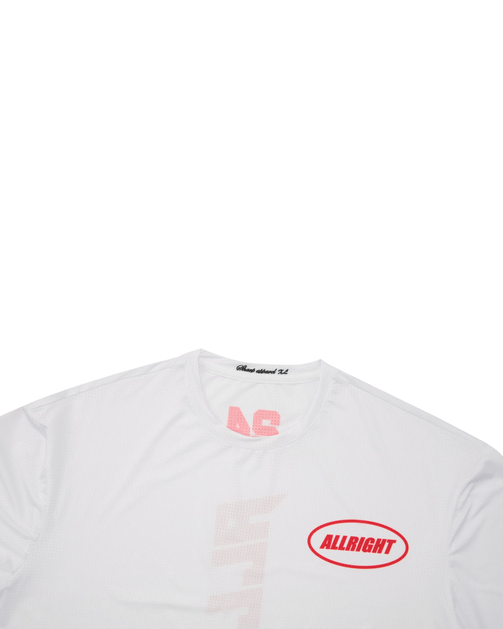 ALLRIGHT Overfit T-shirt (White/Red)