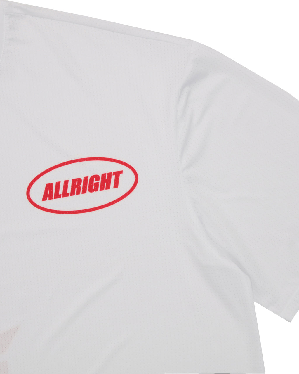 ALLRIGHT Overfit T-shirt (White/Red)