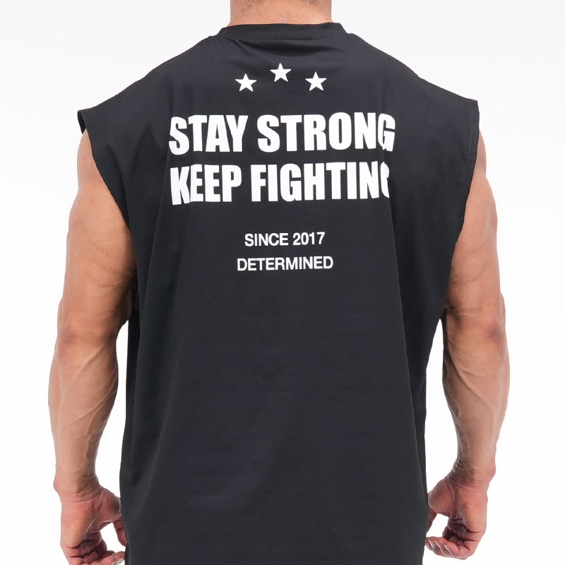 Keep Fighting Sleeveless (Black)